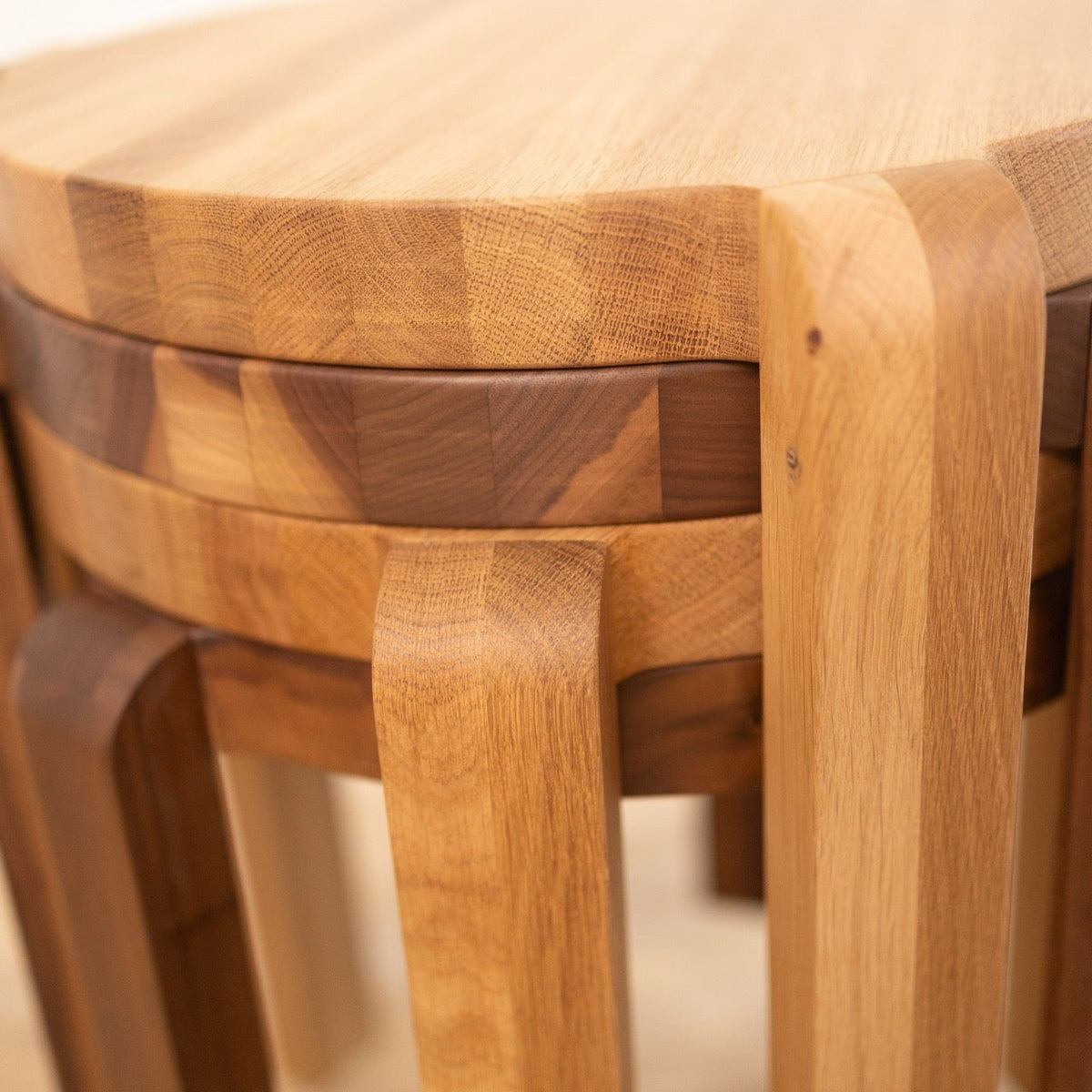 Mesa de centro madera maciza de roble OPUS | VESKOR
