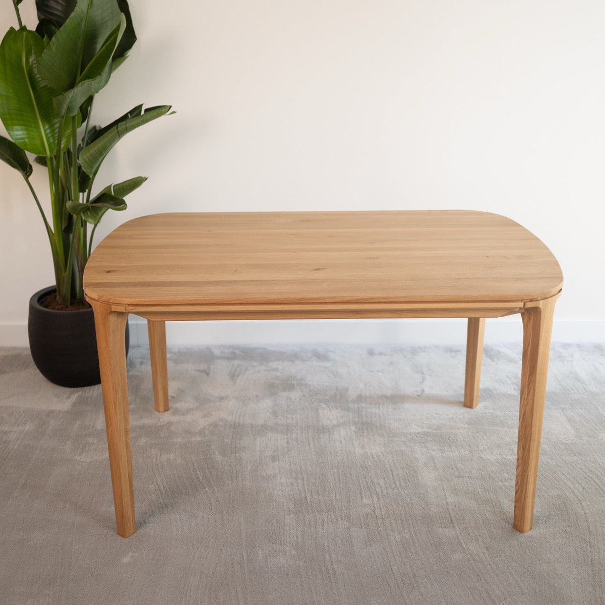 Mesa de comedor fija madera maciza de roble IKONA | VESKOR
