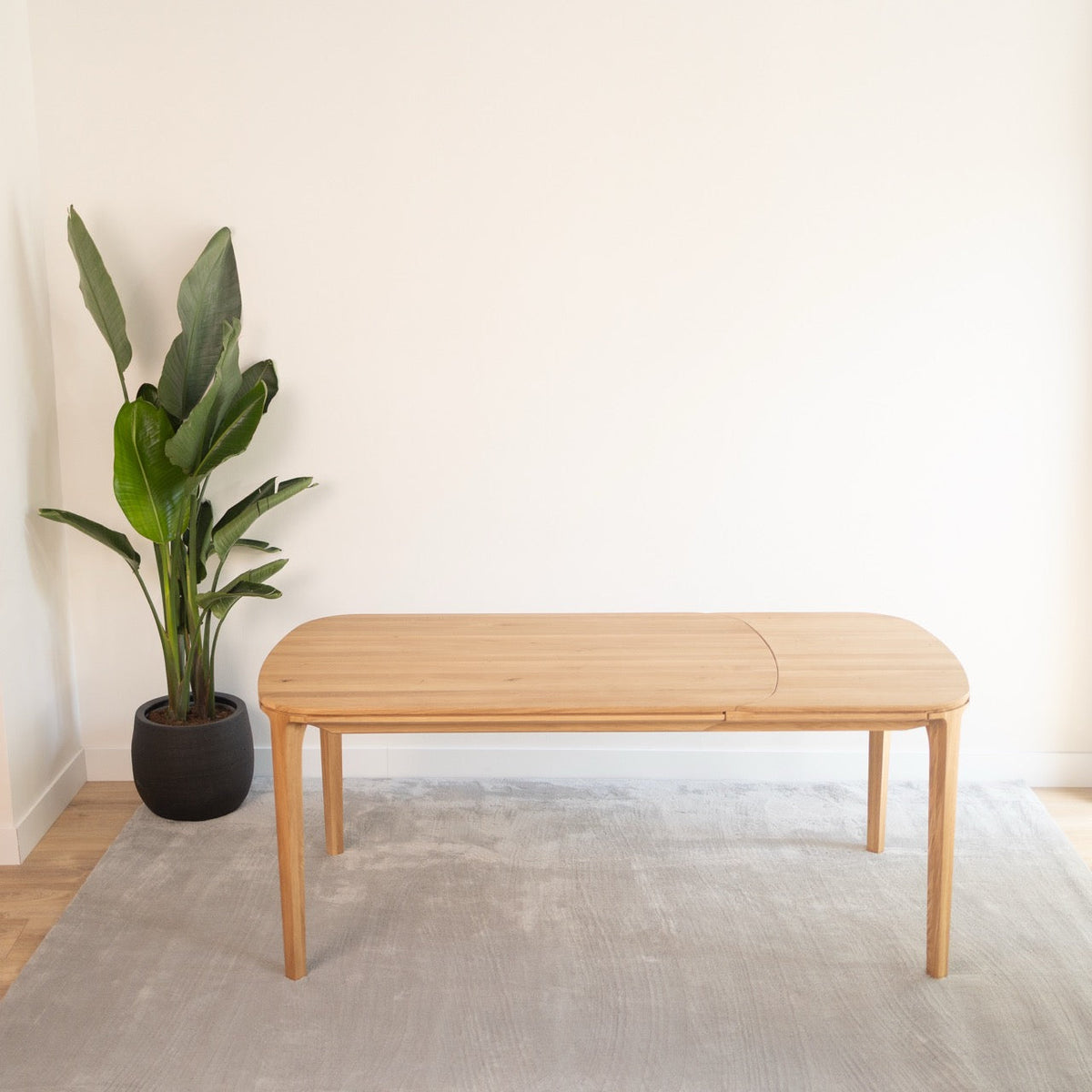 Mesa de comedor extensible madera maciza roble IKONA | VESKOR