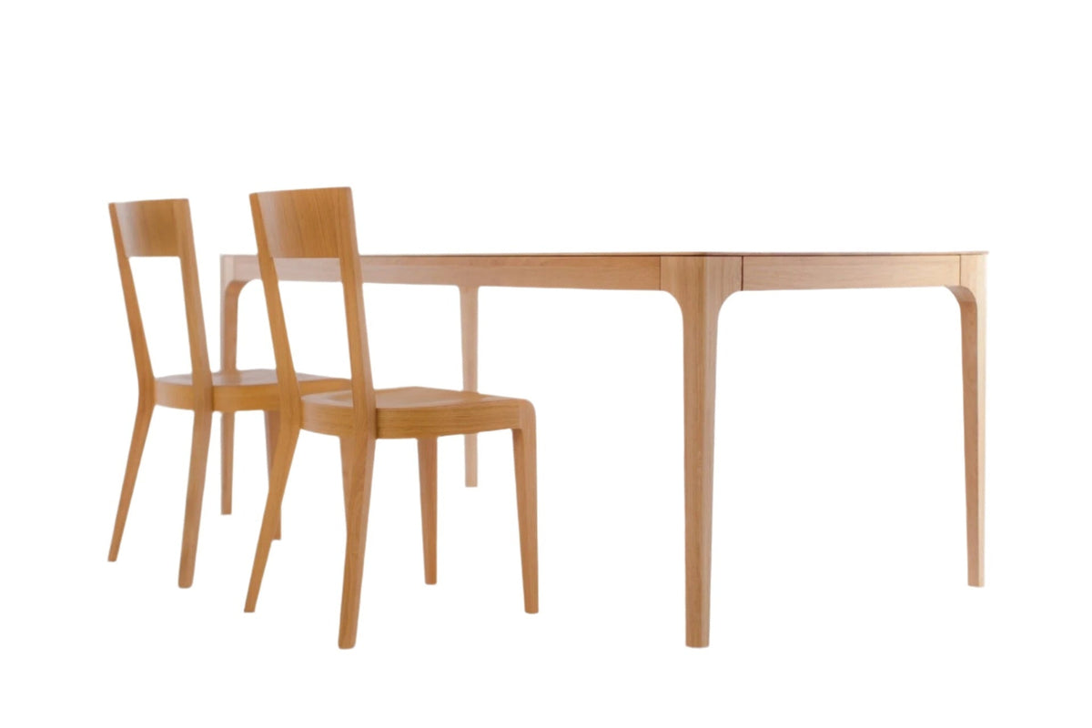 Mesa de comedor fija madera maciza de roble CREATIV | VESKOR