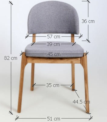 Pack of 2 or 4 Astrid Solid Oak Wood Chairs | VESKOR