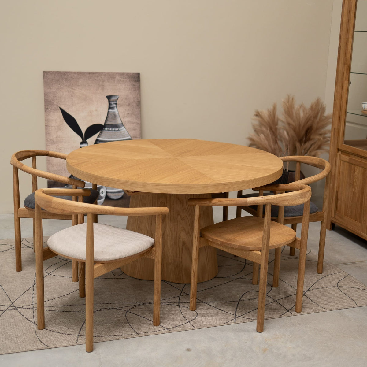 Pack de 2 o 4 sillas de madera maciza de roble Lea | VESKOR