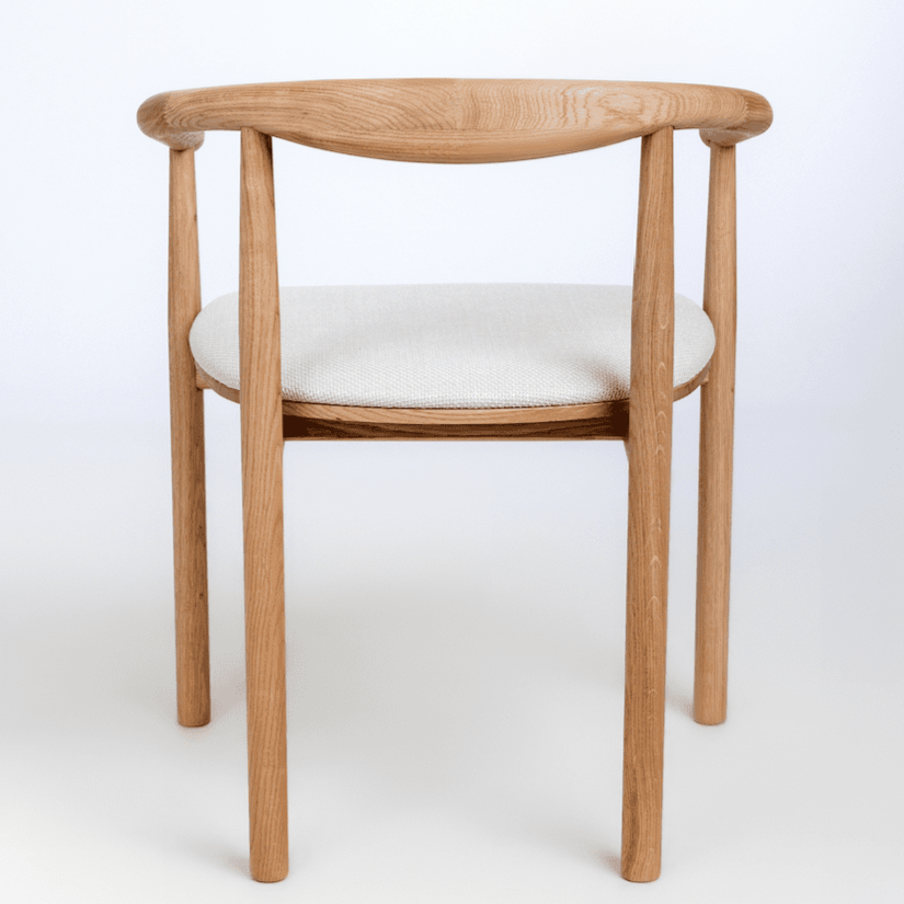 Pack de 2 o 4 Sillas de Madera Maciza de Roble Tapizadas Lea | NordicStory