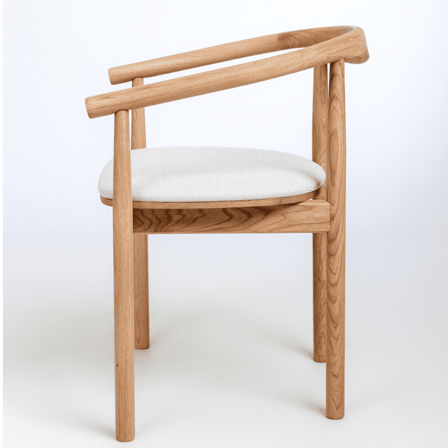 Pack de 2 o 4 Sillas de Madera Maciza de Roble Tapizadas Lea | NordicStory