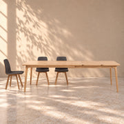 Mesa de comedor extensible de madera maciza de haya TOKIO | VESKOR