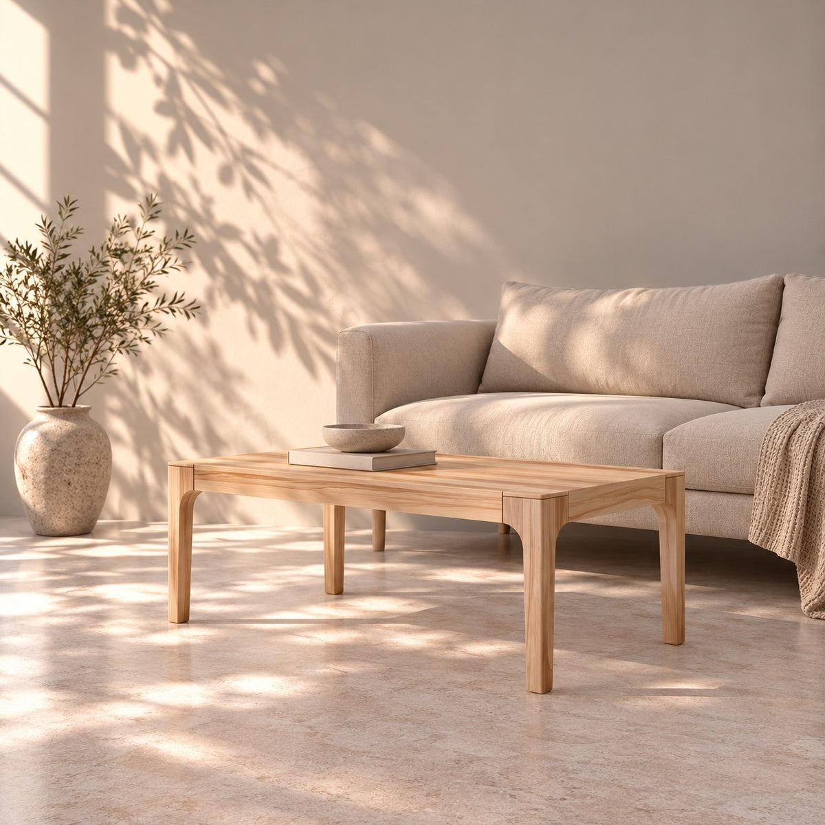 Mesa de centro de madera maciza de haya CREATIV | VESKOR
