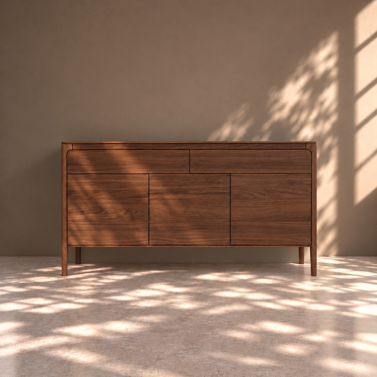 Aparador de madera maciza de Nogal Creativ 90 | VESKOR