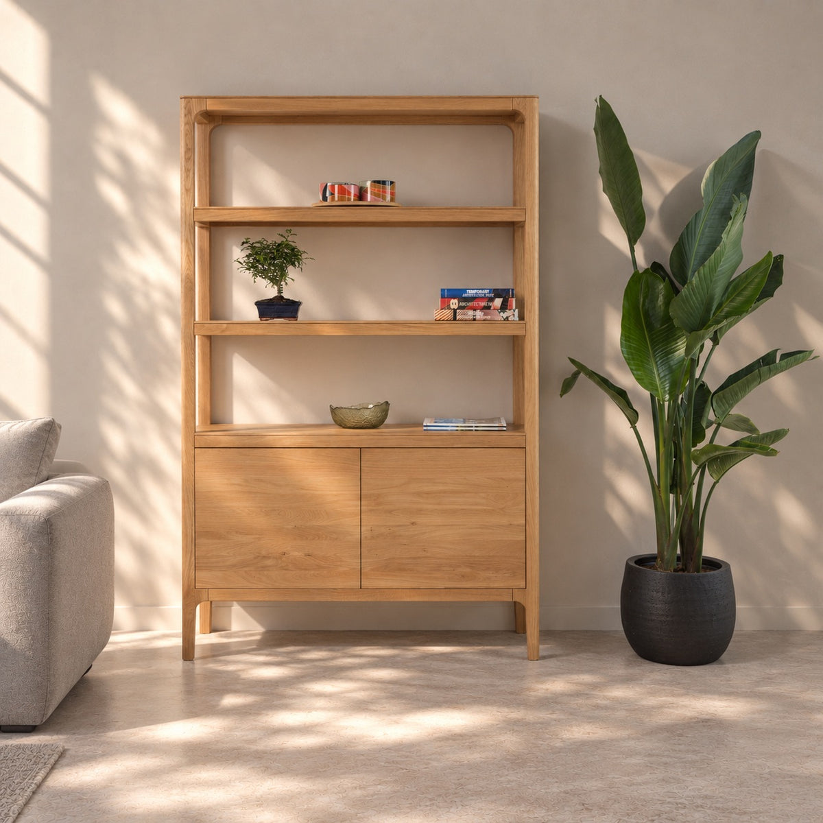 Librería de madera maciza de Roble Creativ | VESKOR