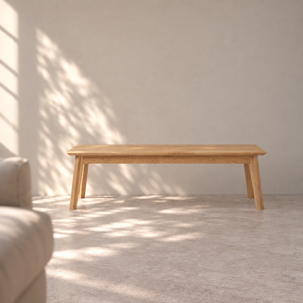 Banco de madera maciza de roble PREMIER | VESKOR