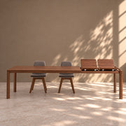 Mesa de comedor de madera maciza de Nogal extensible Dita | VESKOR