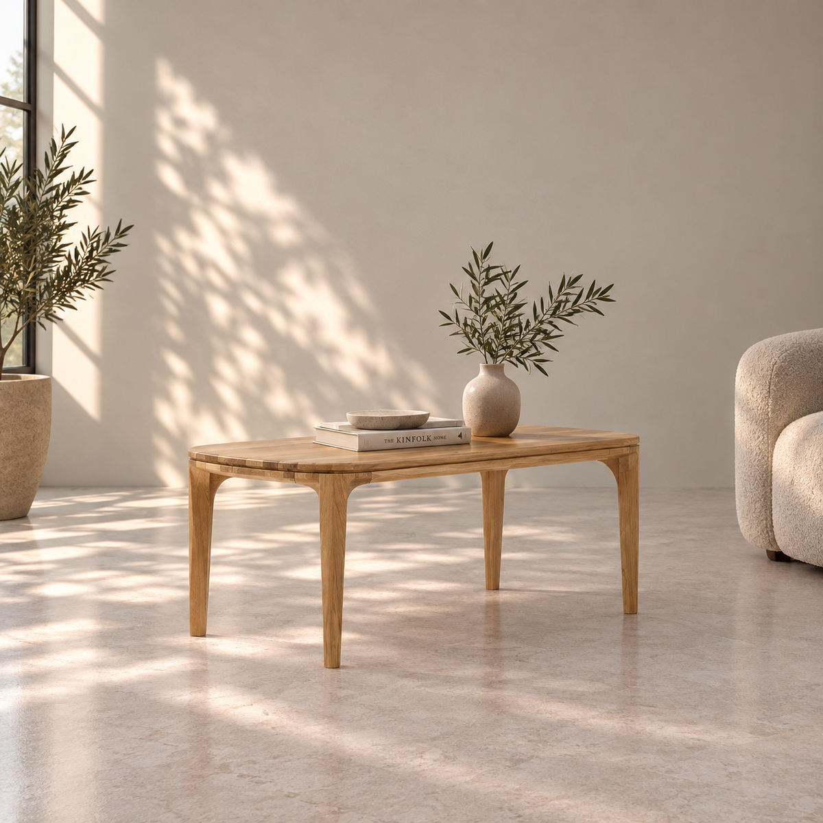 Mesa de centro de madera maciza de Roble Ikona | VESKOR