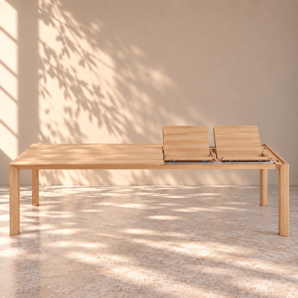 Mesa de comedor extensible madera maciza de haya DITA | VESKOR