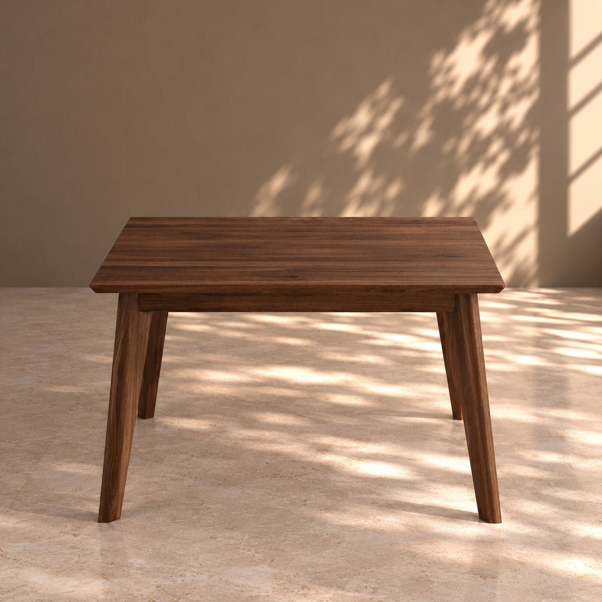 Mesa de comedor de madera maciza de Nogal fija Premier | VESKOR
