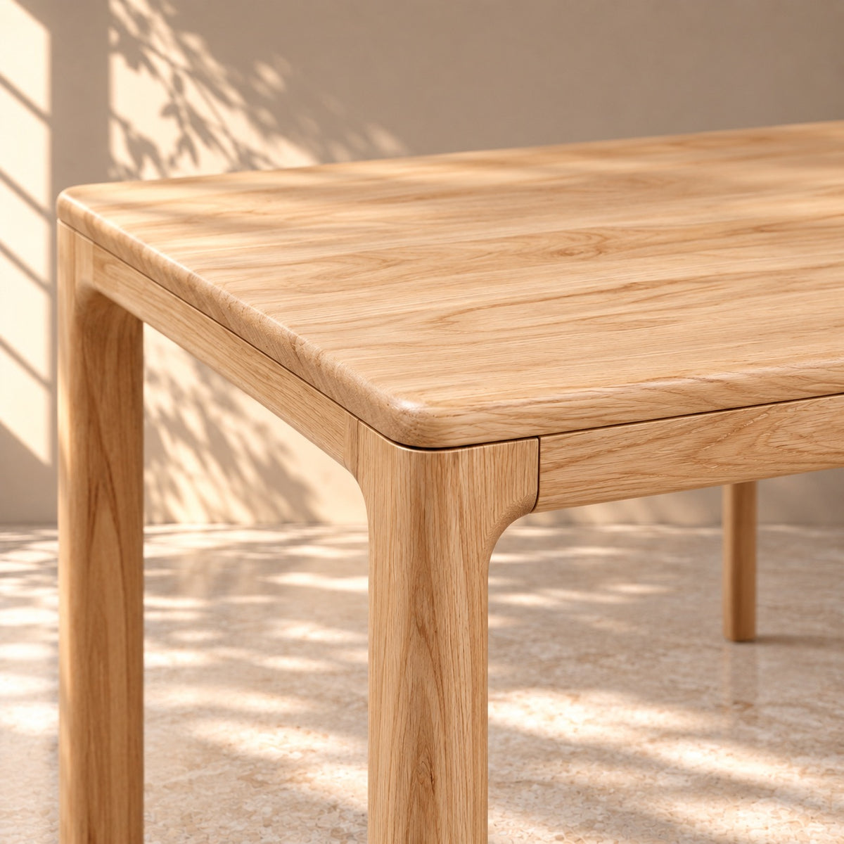 Mesa de comedor fija de madera maciza haya MONDO | VESKOR