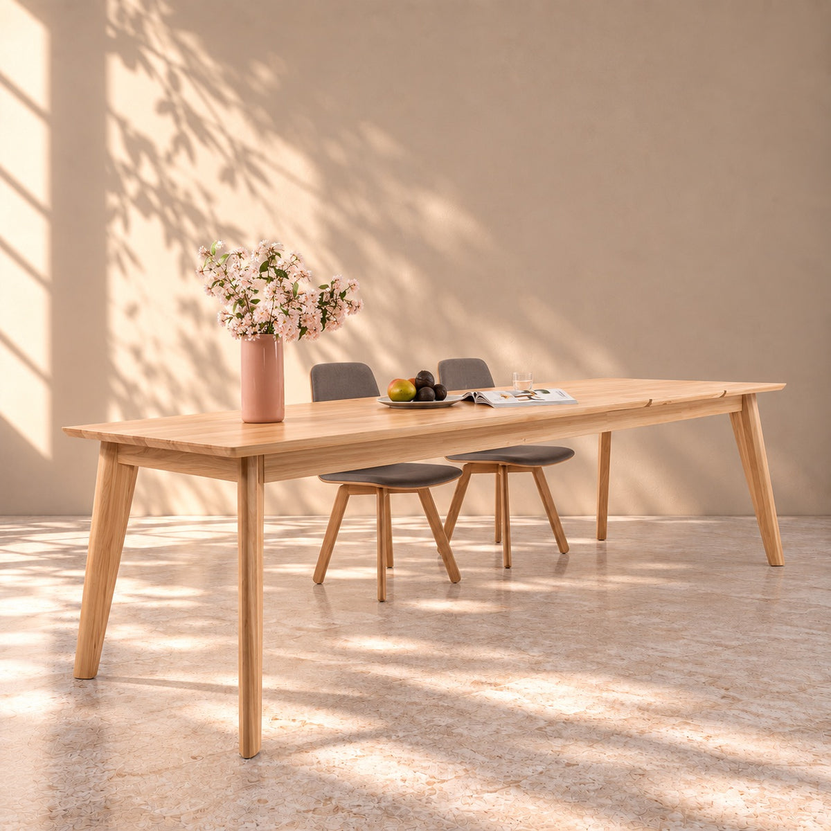 Mesa de comedor extensible madera maciza de haya KAMBIO 2 | VESKOR