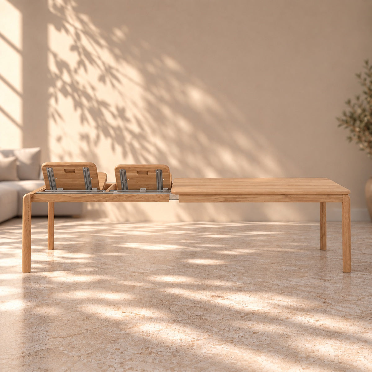 Mesa de comedor extensible madera maciza de haya GOLF | VESKOR