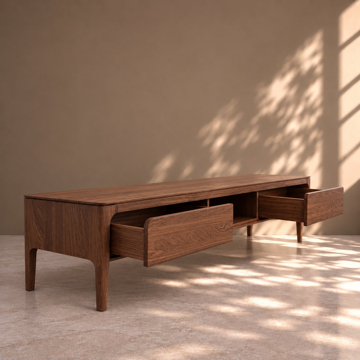 Mueble de TV de madera maciza de Nogal Creativ | VESKOR