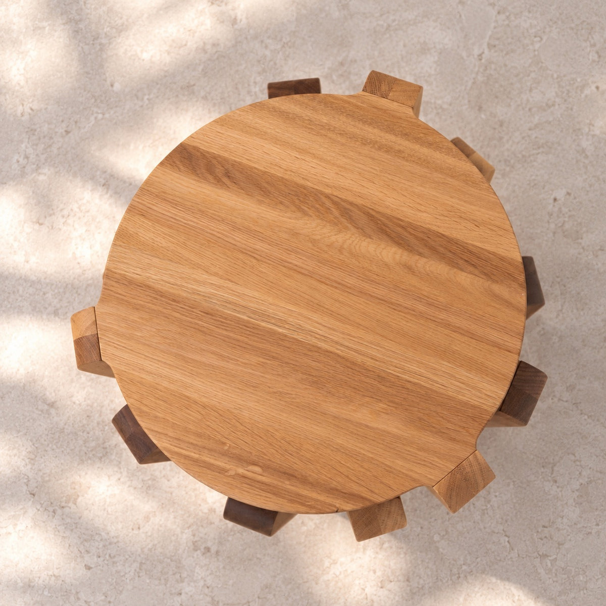 Mesa de centro madera maciza de roble OPUS | VESKOR