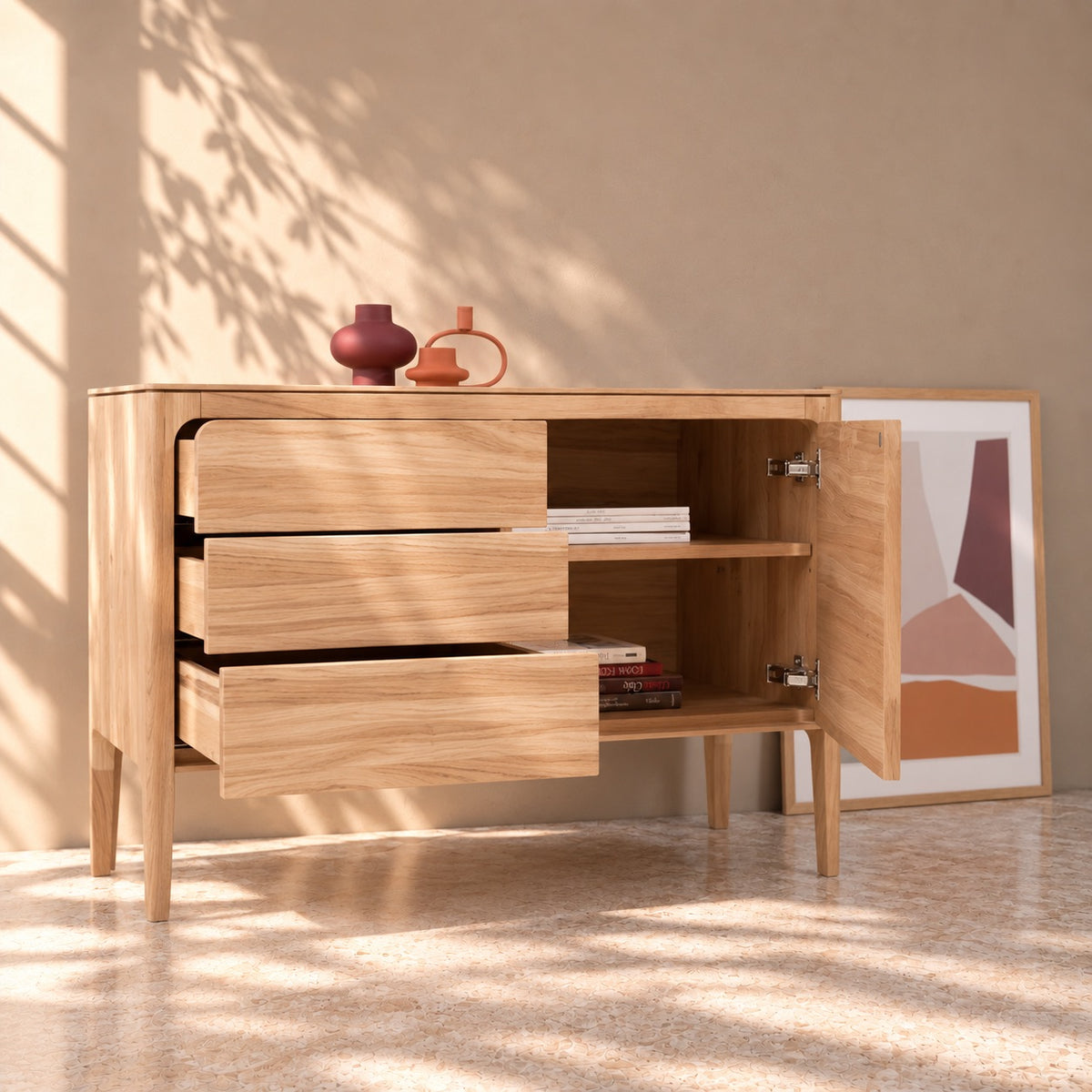 Aparador de madera maciza haya CREATIV 72 | VESKOR