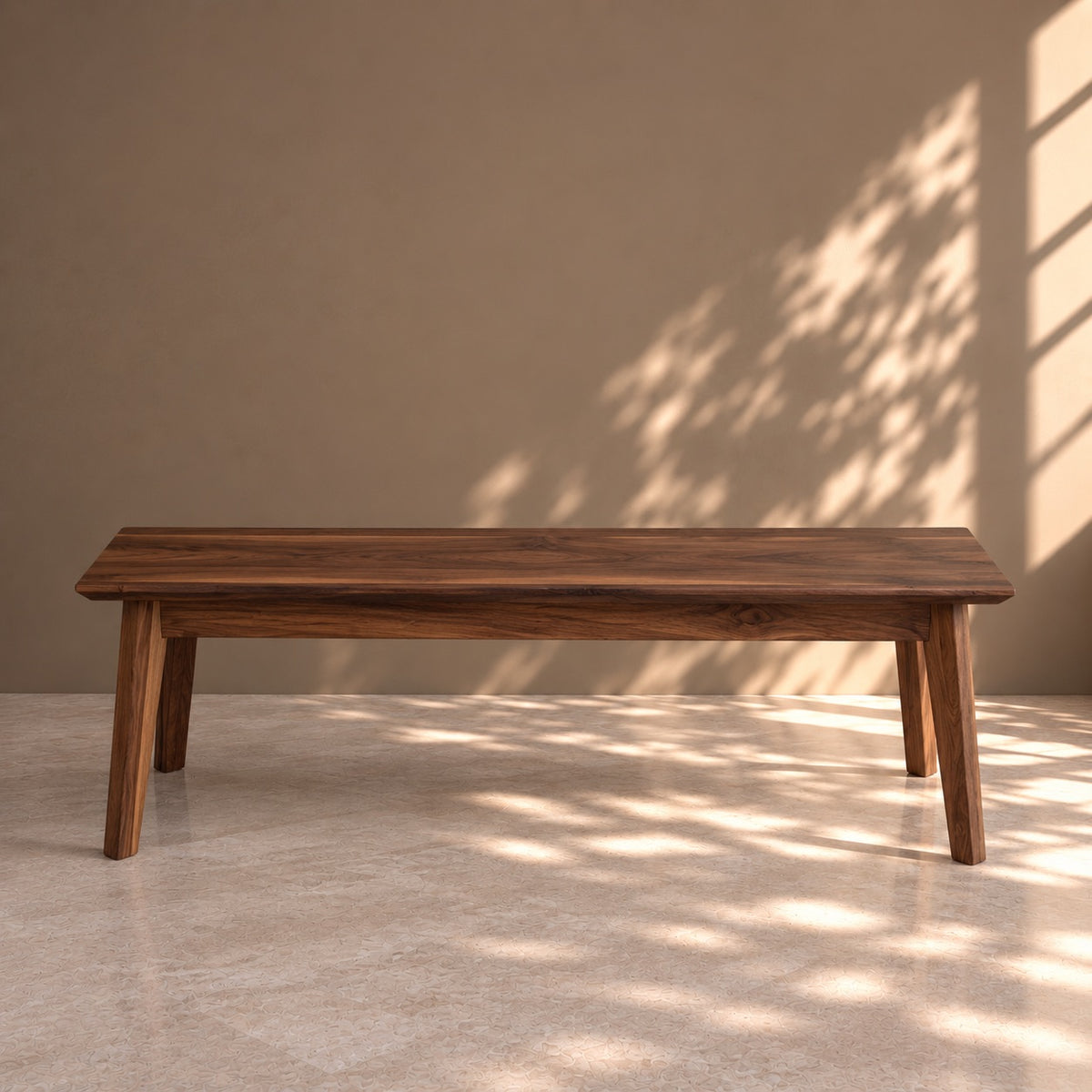 Banco de madera maciza de Nogal Premier | VESKOR