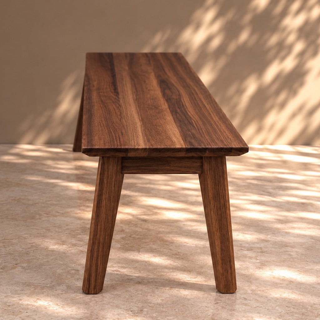 Banco de madera maciza de Nogal Premier | VESKOR