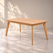 Mesa de comedor extensible madera maciza de roble KAMBIO 1 | VESKOR