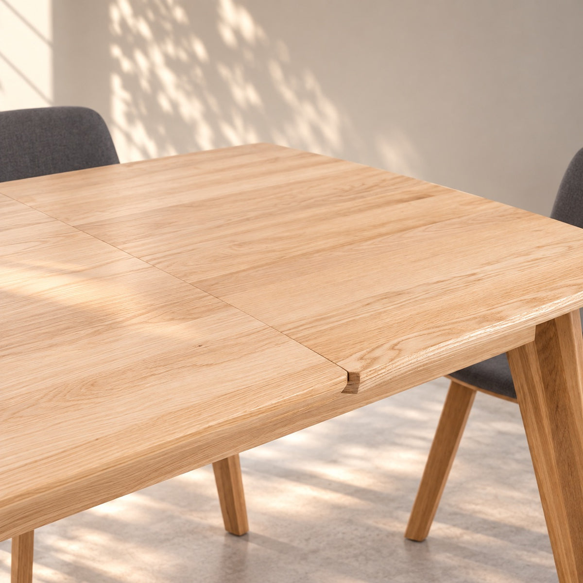 Mesa de comedor extensible madera maciza de roble KAMBIO 1 | VESKOR