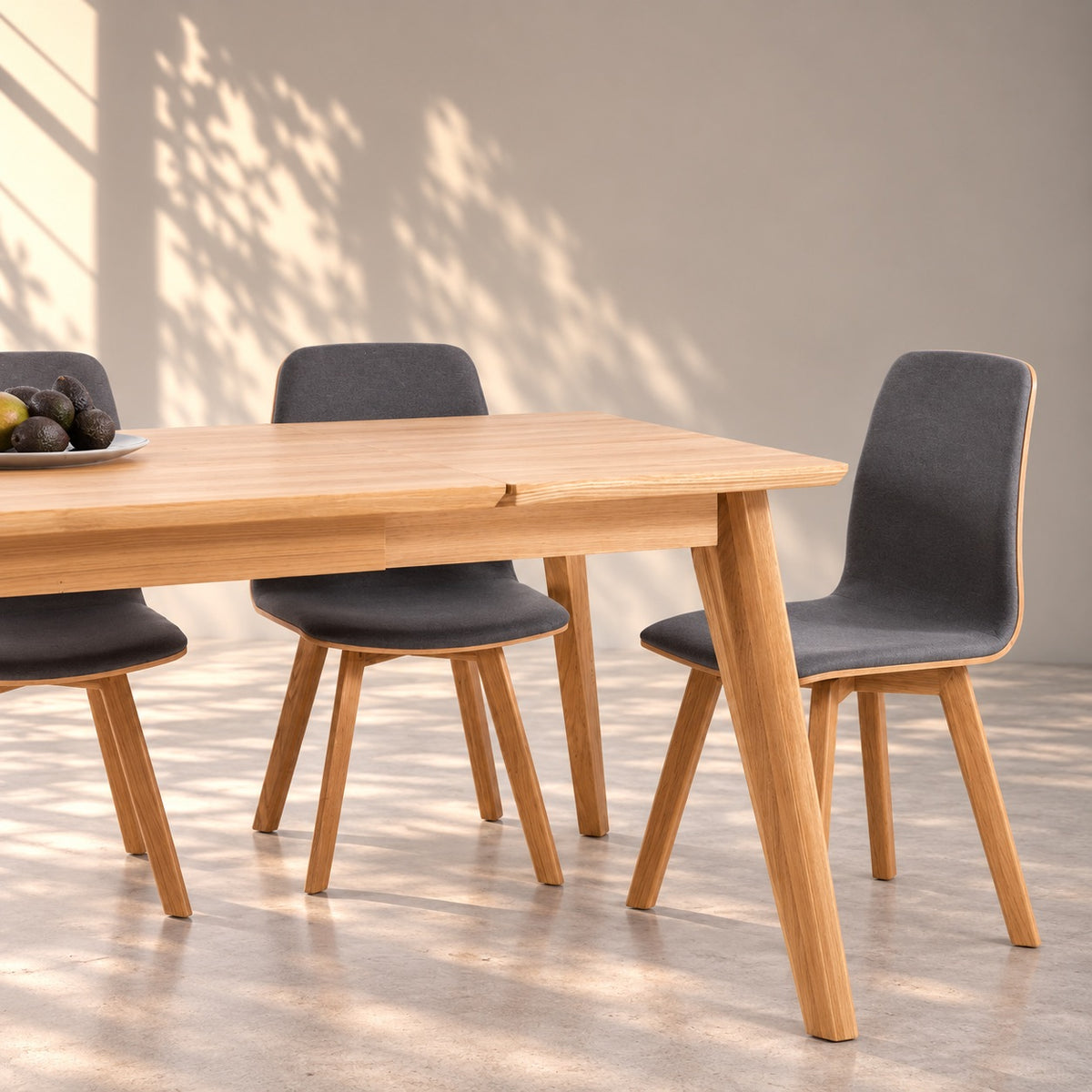 Mesa de comedor extensible madera maciza de roble KAMBIO 1 | VESKOR