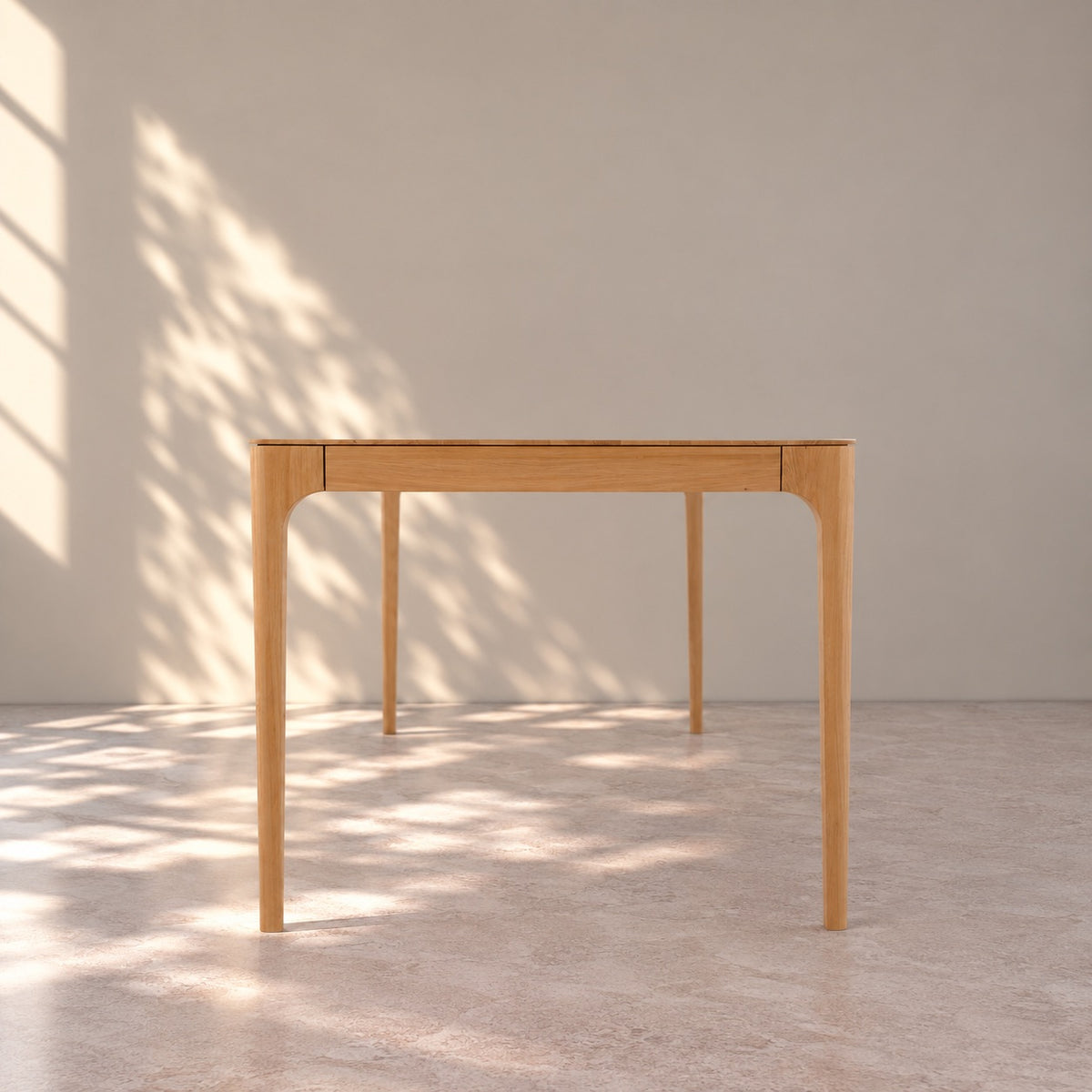 Mesa de comedor fija madera maciza de roble CREATIV | VESKOR