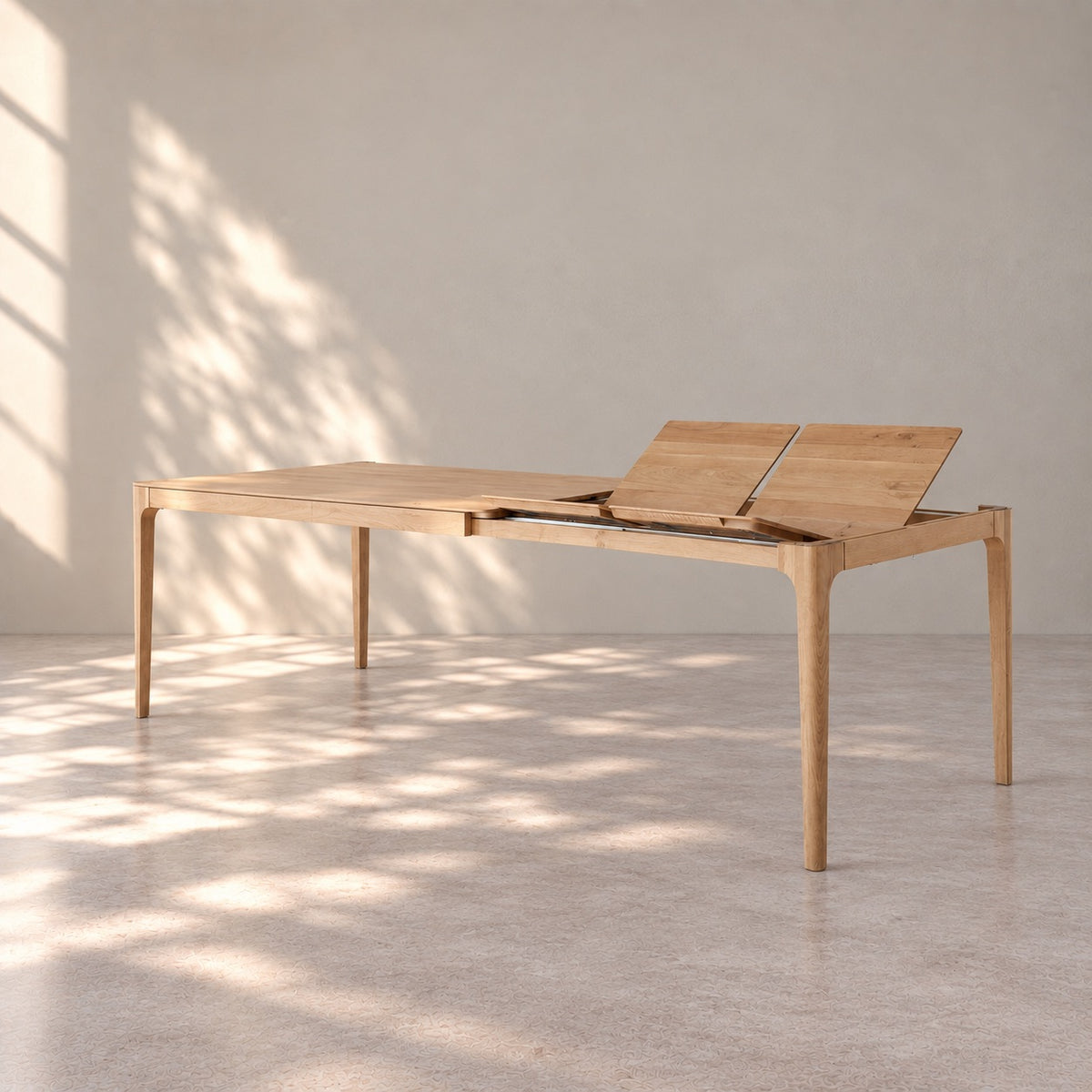 Mesa de comedor extensible madera maciza de roble CREATIV | VESKOR