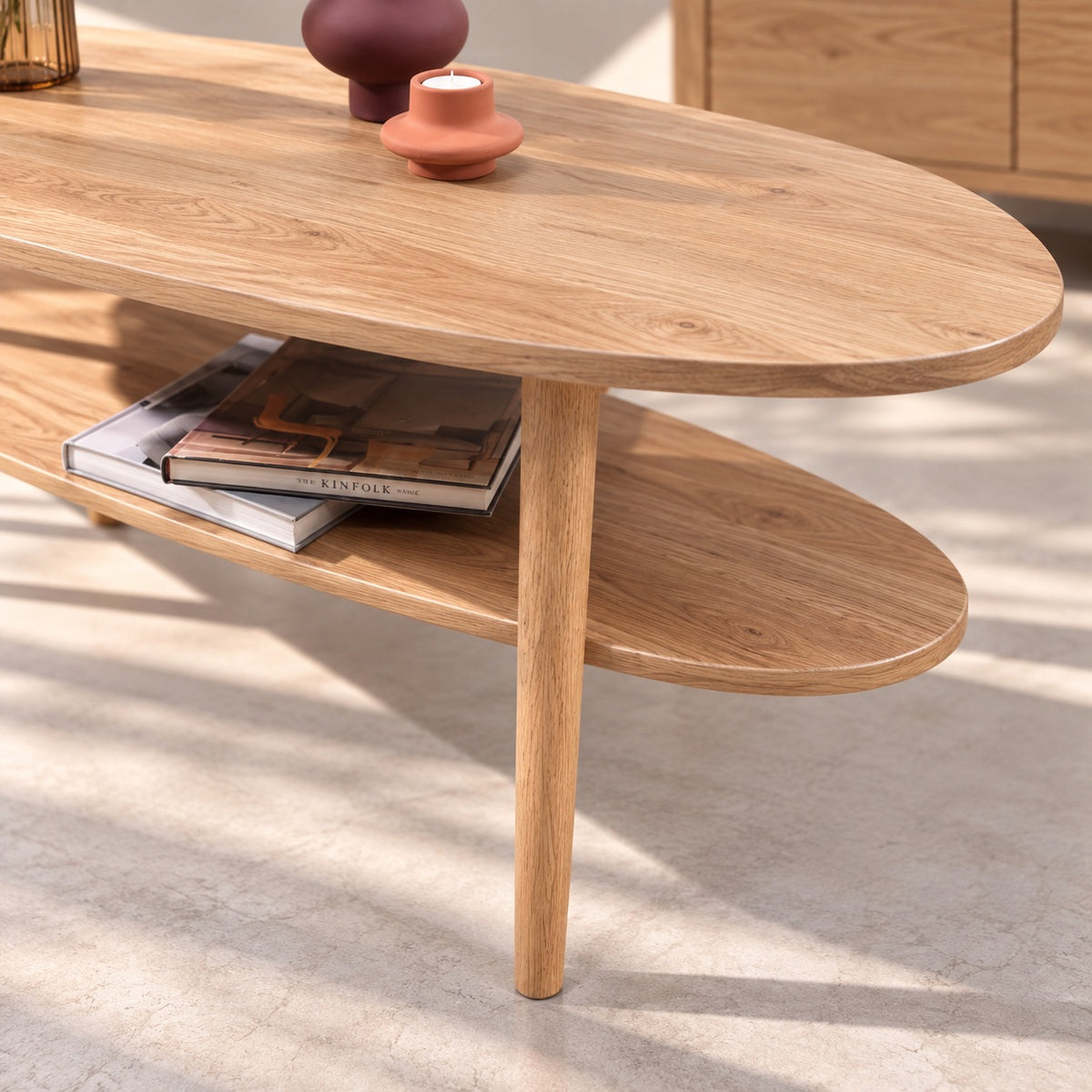 Mesa de centro de madera maciza de Roble Ella | VESKOR