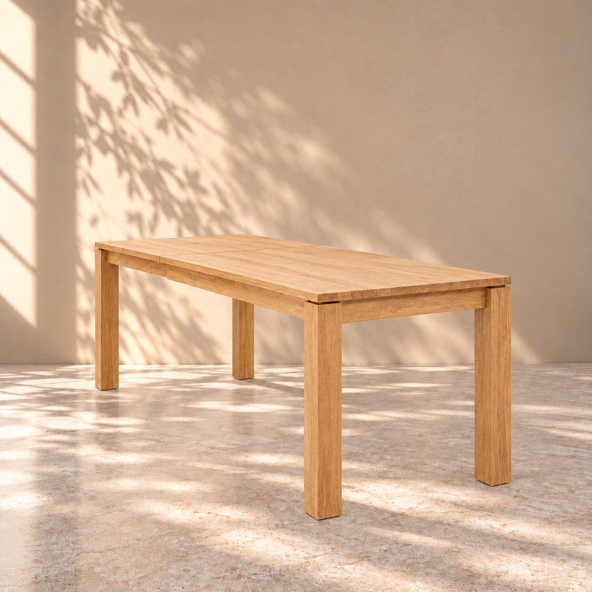 Mesa de comedor extensible madera maciza de haya LUX 2020 | VESKOR