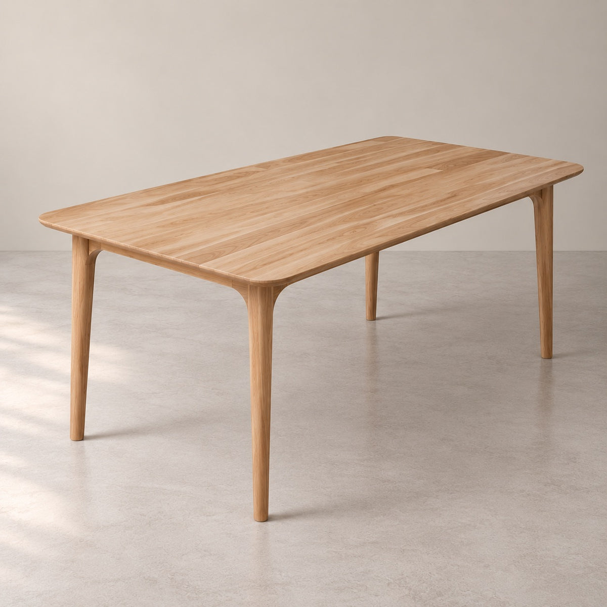 Mesa de comedor fija madera maciza de haya TOKIO | VESKOR