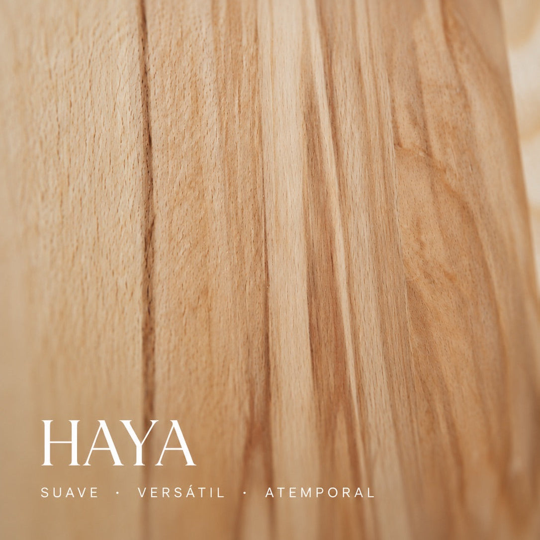 Mesa de comedor de madera maciza de haya fija Dita | VESKOR