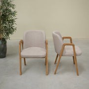 Pack de 2 o 4 sillas de madera maciza de roble Chill | VESKOR