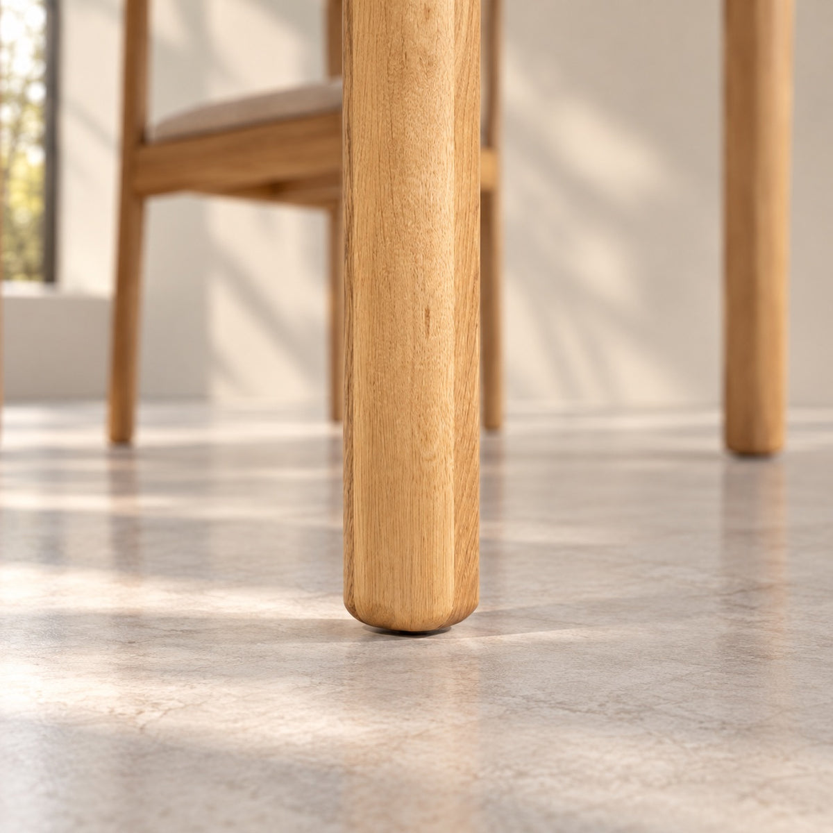 Mesa de comedor de madera maciza de Roble extensible Mondo | VESKOR
