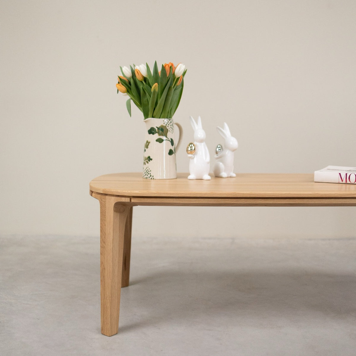 Mesa de centro madera maciza roble IKONA | VESKOR