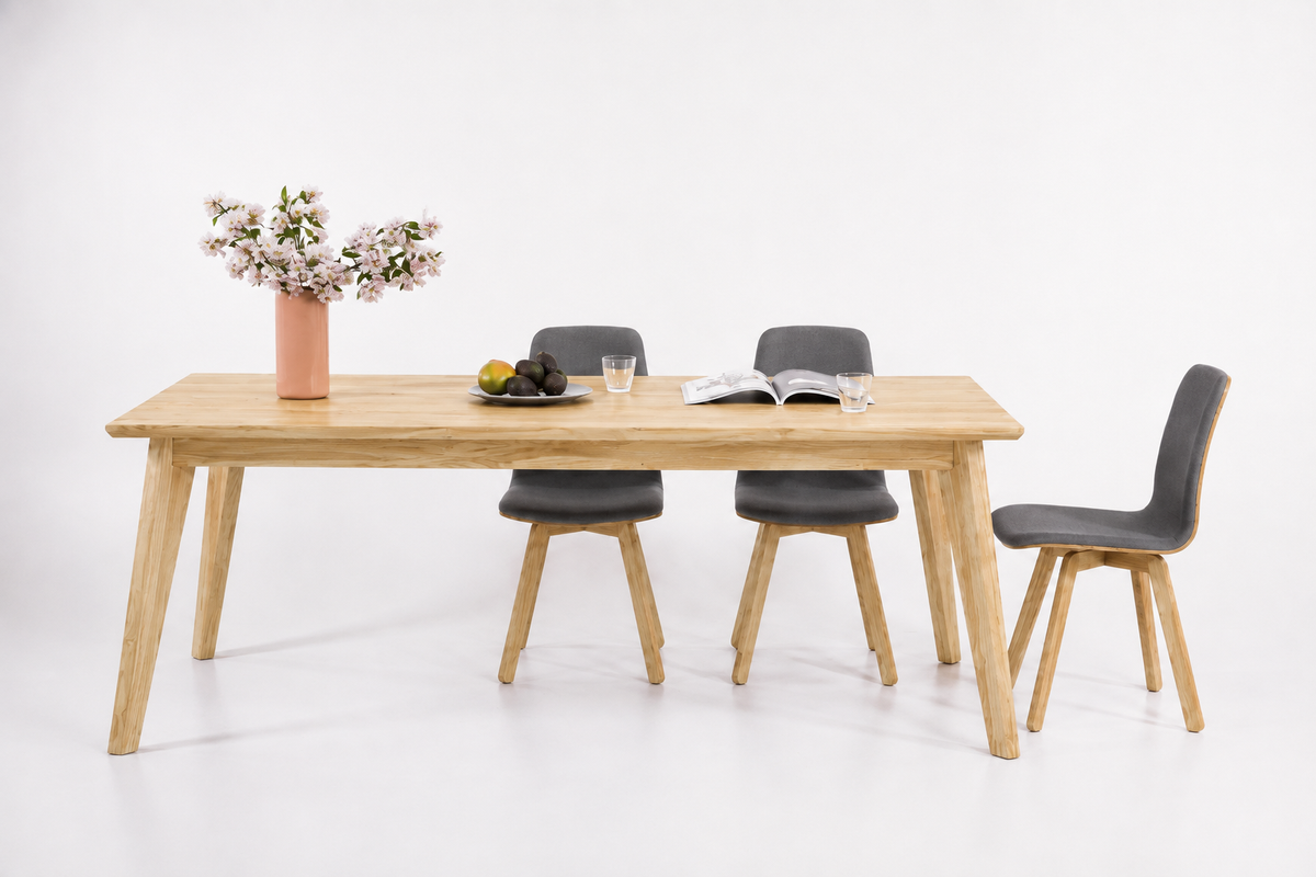 Mesa de comedor extensible madera maciza de haya KAMBIO 1 | VESKOR