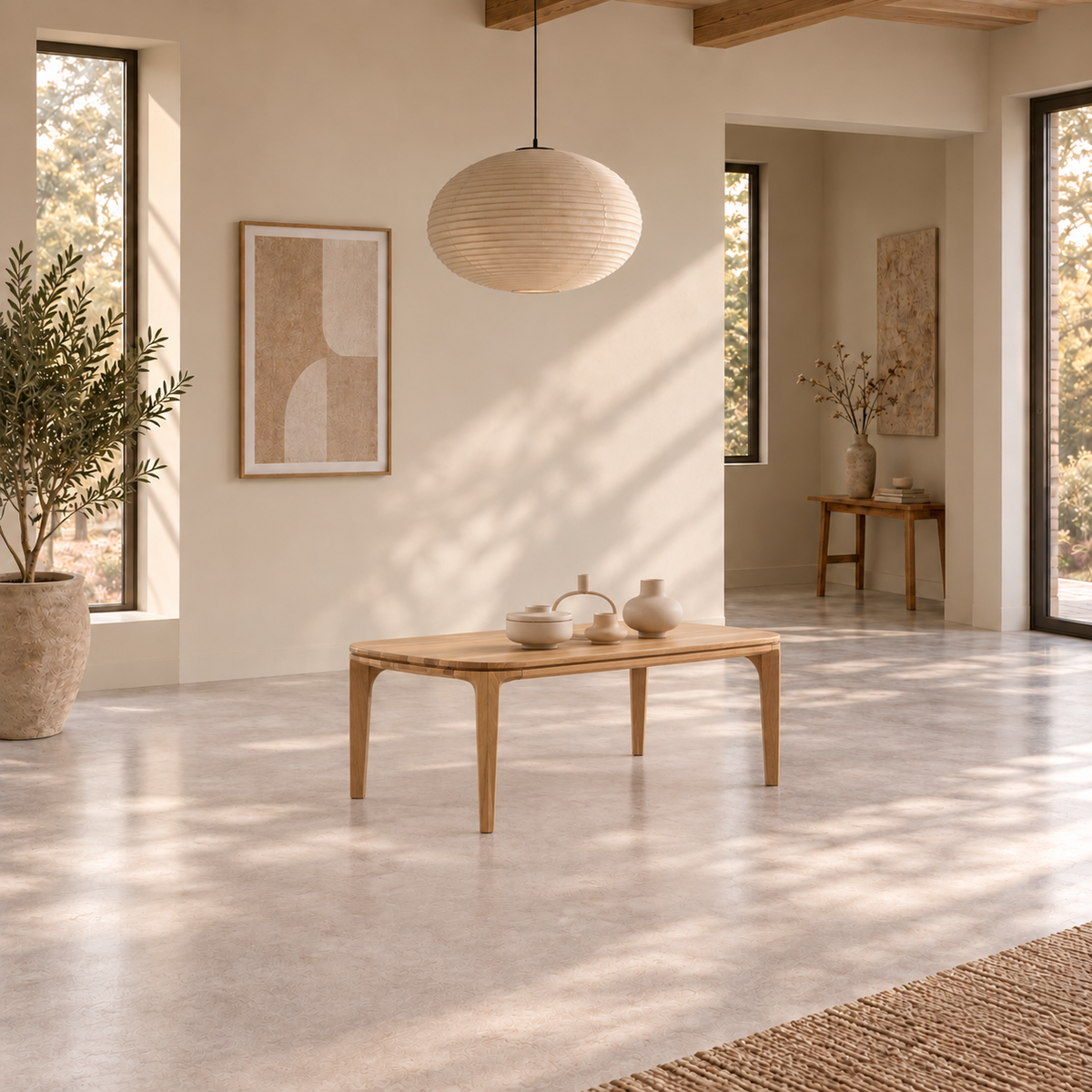 Mesa de centro de madera maciza de Roble Ikona | VESKOR