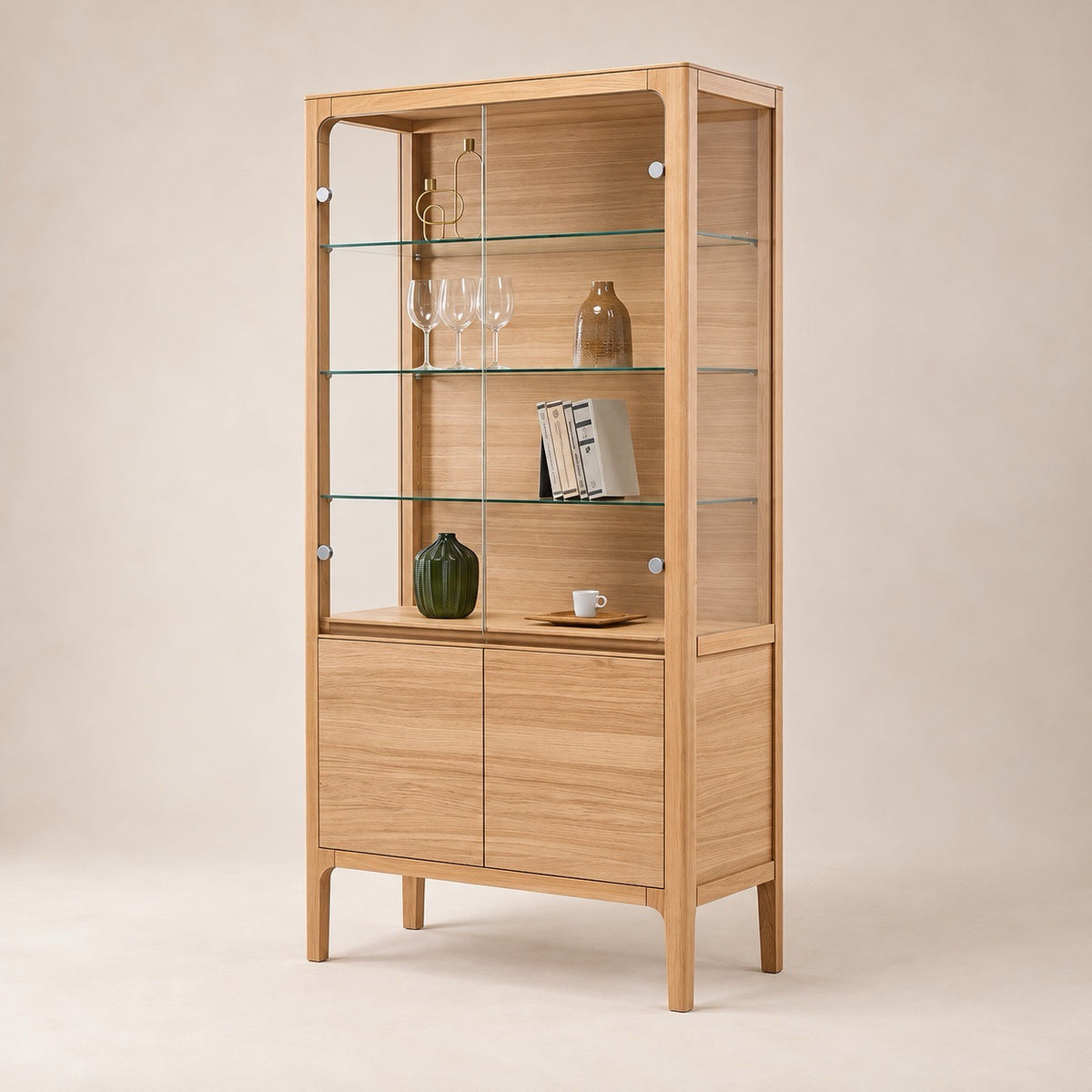 Vitrina de madera maciza de haya Creativ | VESKOR