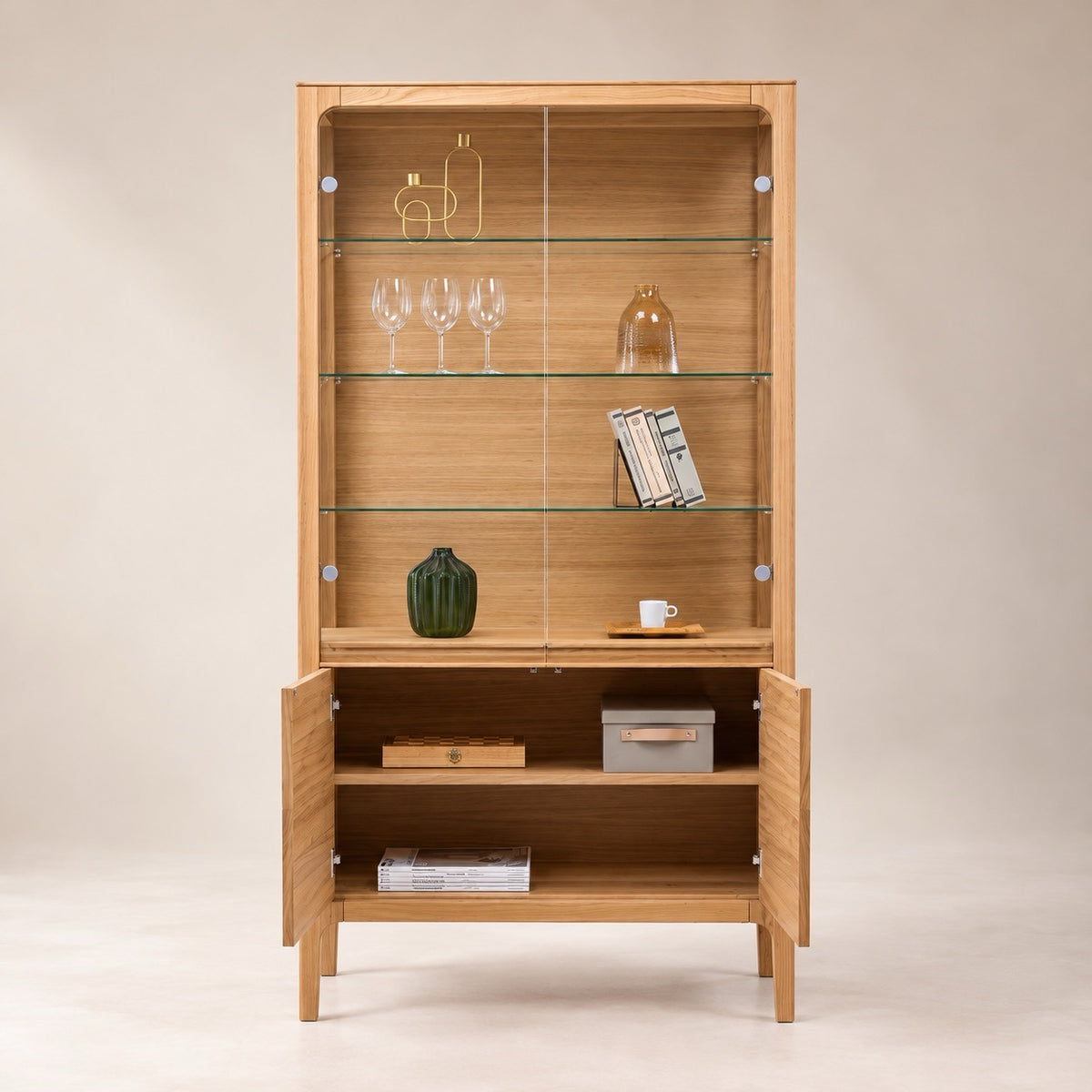Vitrina de madera maciza de haya Creativ | VESKOR