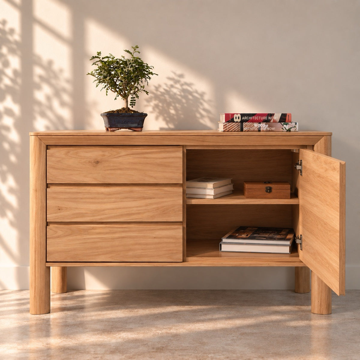 Aparador de madera maciza de Roble Dita 72 | VESKOR
