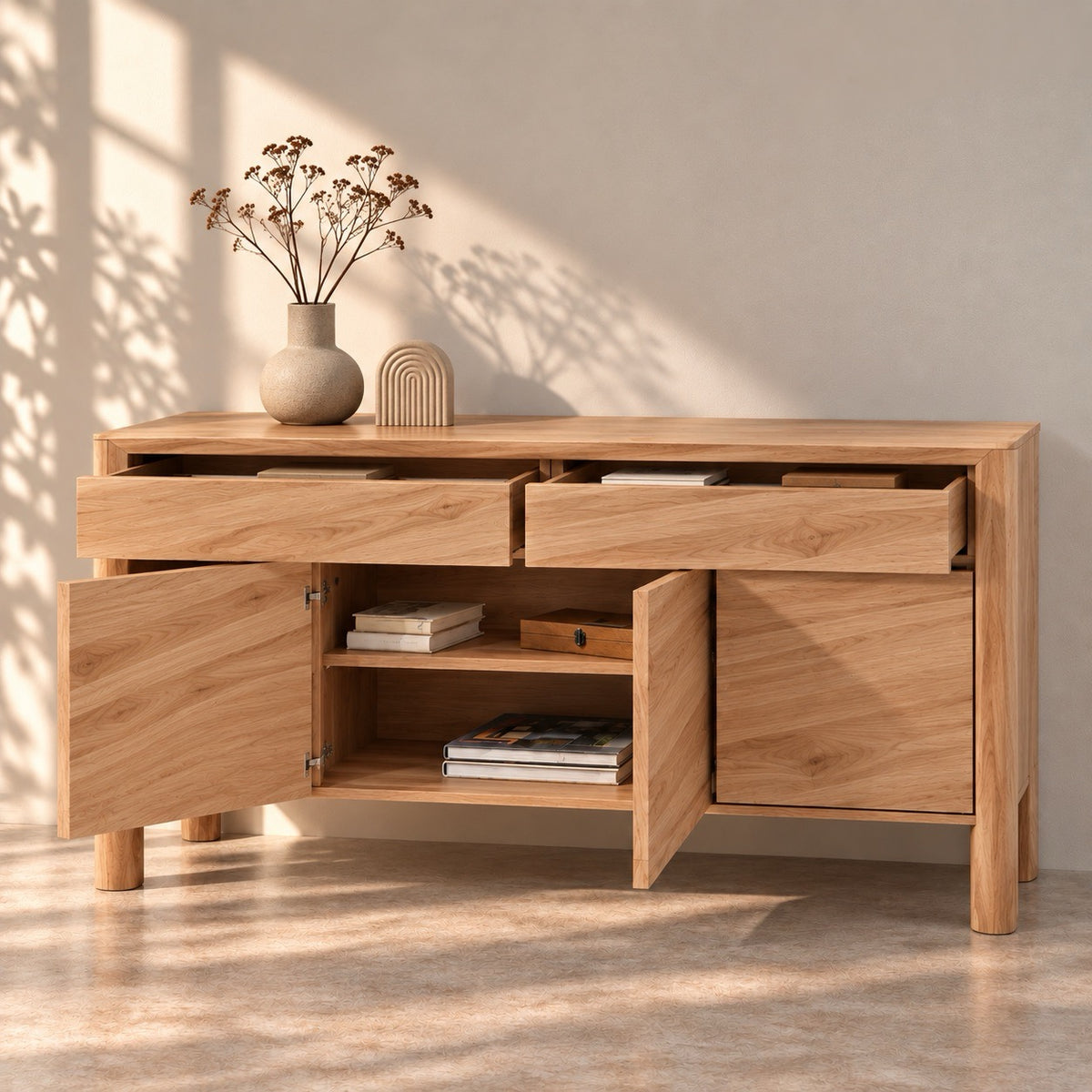 Aparador de madera maciza de haya DITA 90 | VESKOR