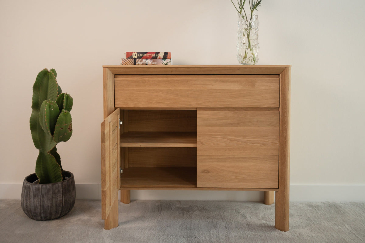 Aparador de madera maciza de Roble Dita 90 | VESKOR