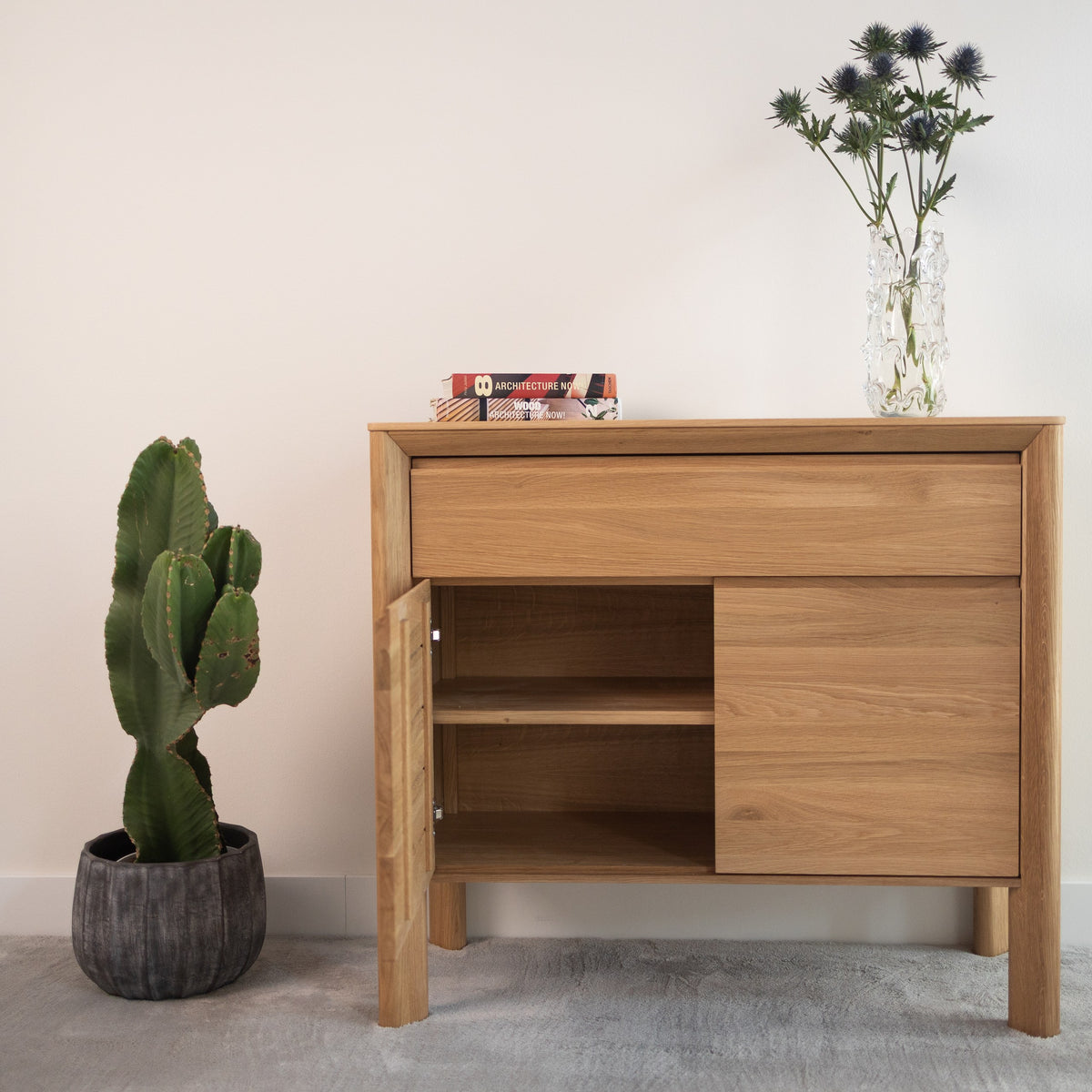 Aparador de madera maciza de Roble Dita 90 | VESKOR