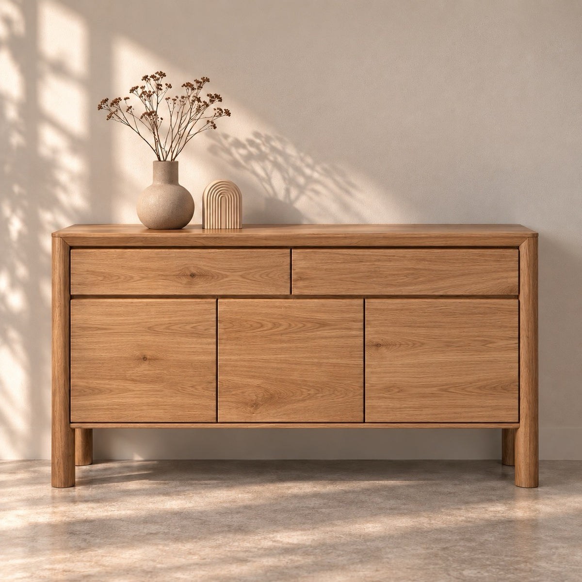 Aparador de madera maciza de Roble Dita 90 | VESKOR