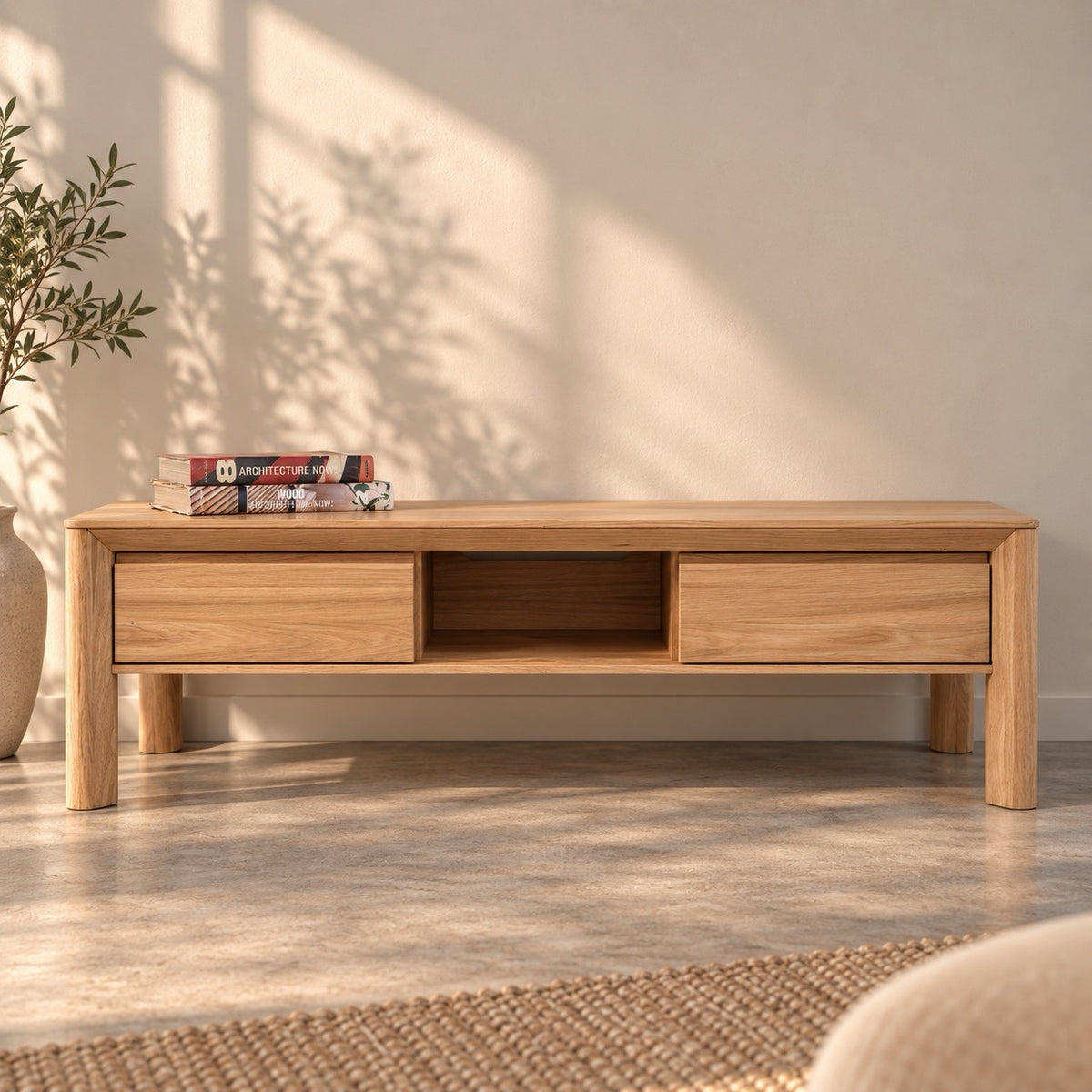 Mueble de TV de madera maciza de Roble Dita | VESKOR