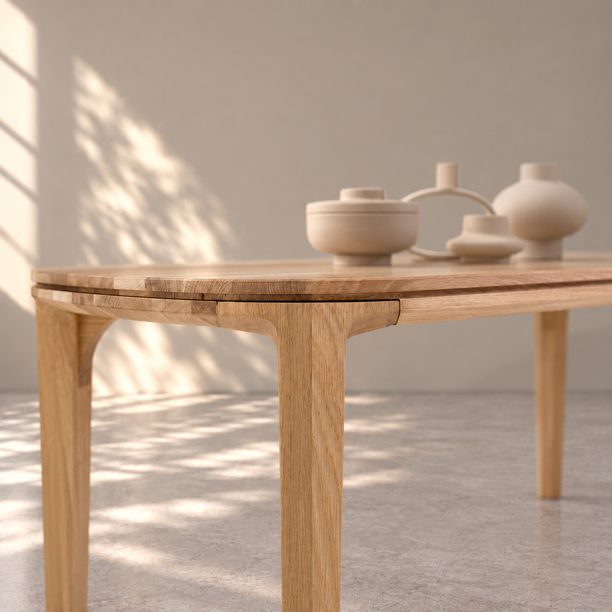Mesa de centro de madera maciza de Roble Ikona | VESKOR