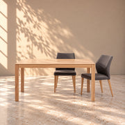 Mesa de comedor fija madera maciza de haya VERDI | VESKOR