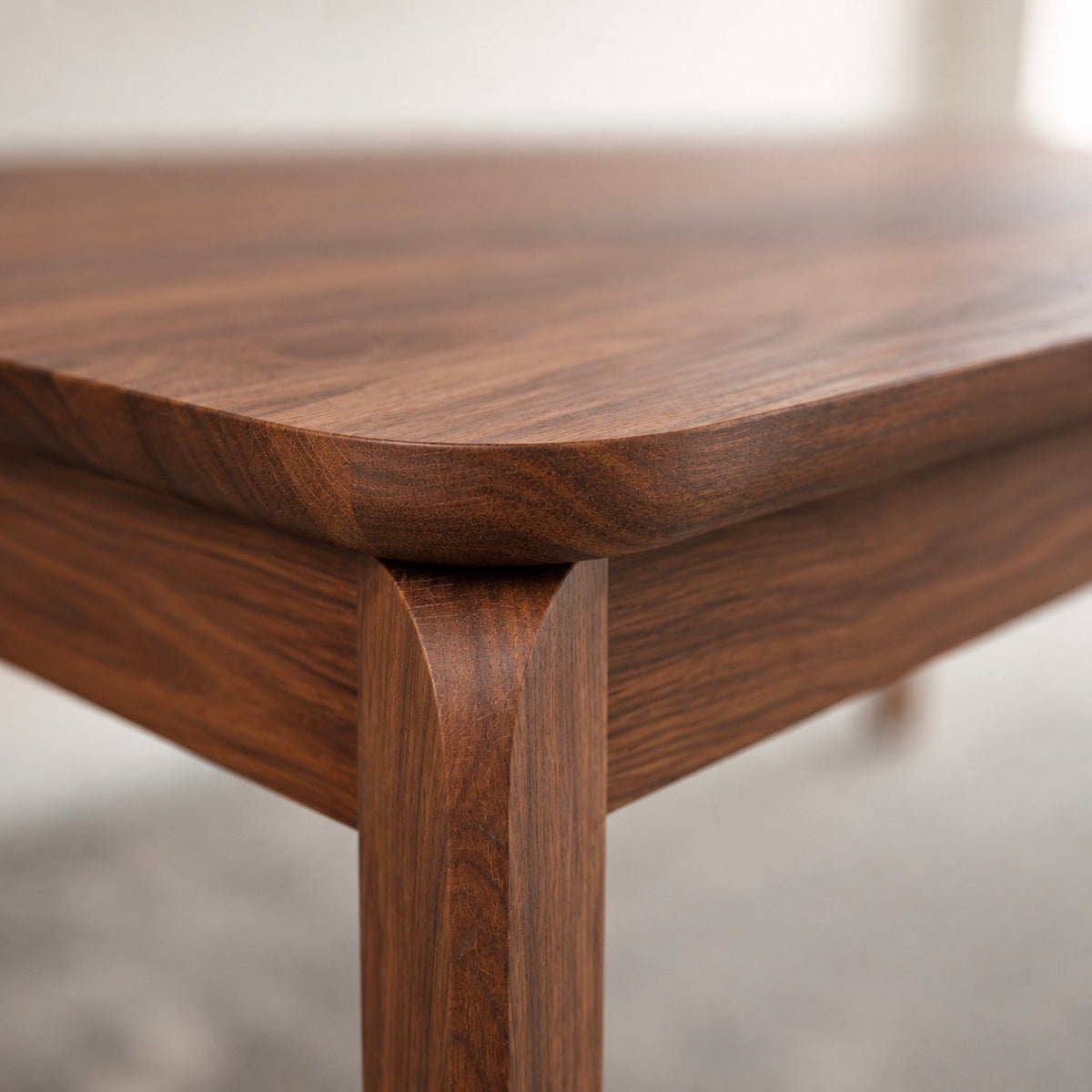 Mesa de comedor de madera maciza de nogal extensible Golf | VESKOR